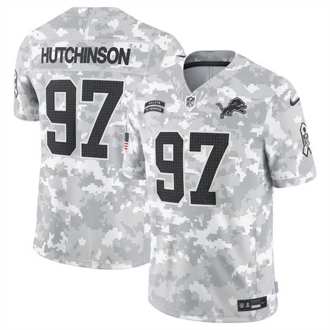 Men's Detroit Lions #97 Aidan Hutchinson 2024 Arctic Camo Salute To Service Limited Stitched Jersey Dyin,We sell and wholesale Men's Detroit Lions #97 Aidan Hutchinson 2024 Arctic Camo Salute To Service Limited Stitched Jersey Dyin on line form chian!